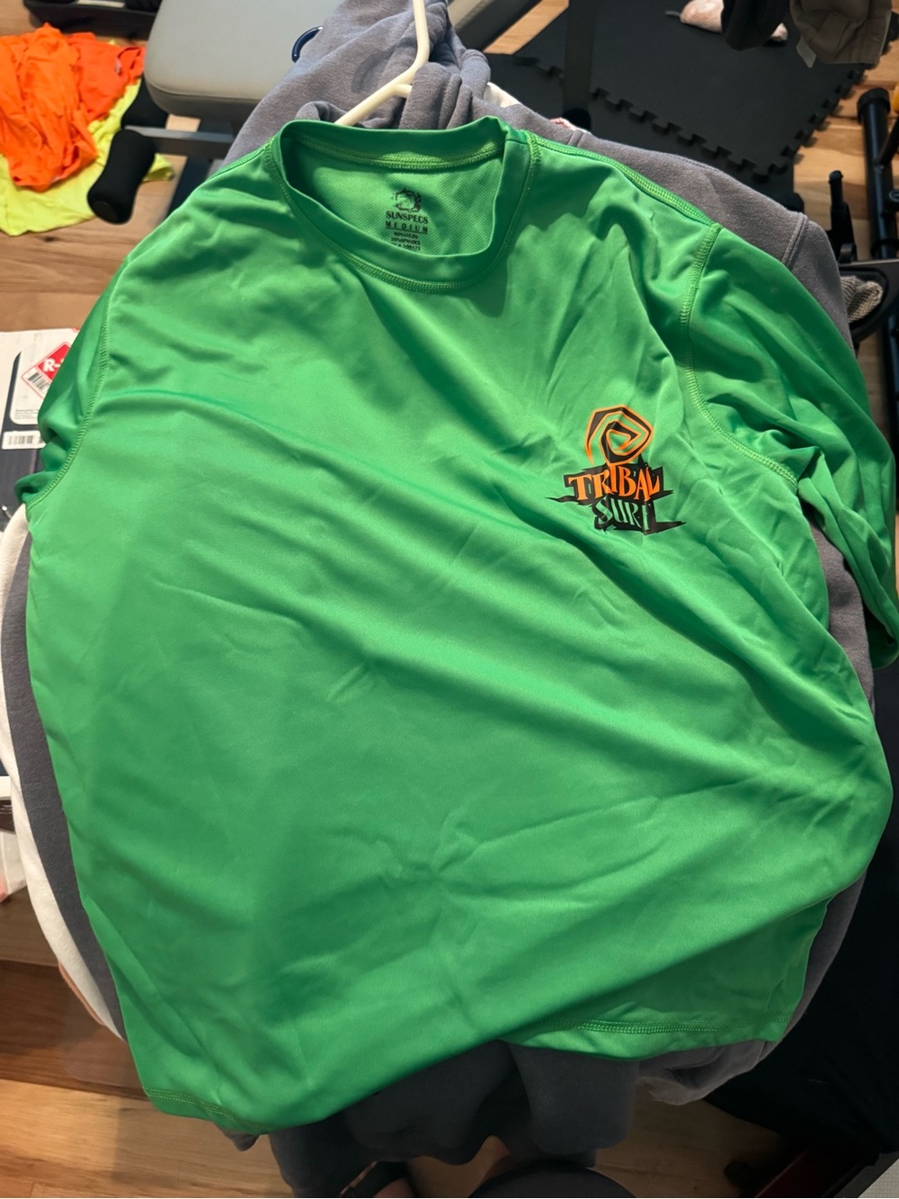 Tribal Bright Green Kids' Active Tee with Logo